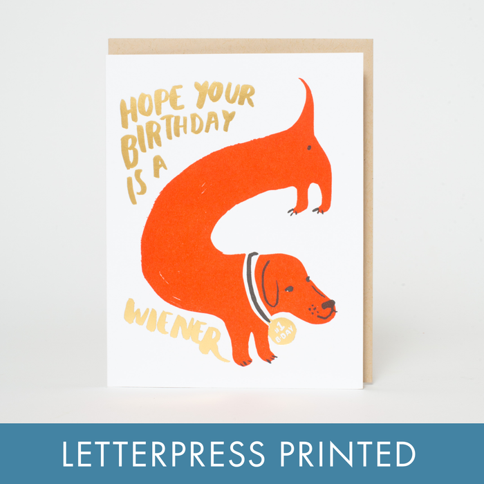 Wiener Dog Card