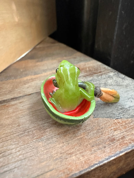 Frog Boat Watermelon - Terrarium Decor