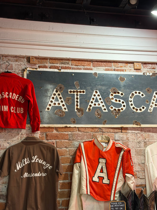 Vintage Atascadero Metal Street Sign