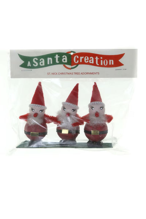Vintage Santa Trim 2 Pack
