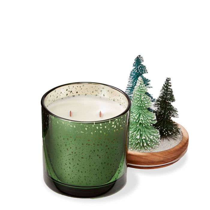 Winter Pine Bottle Brush Candle