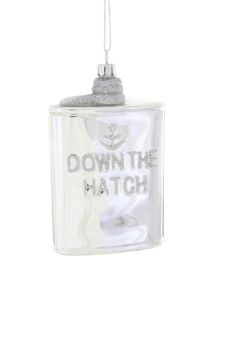 Silver Flask Ornament