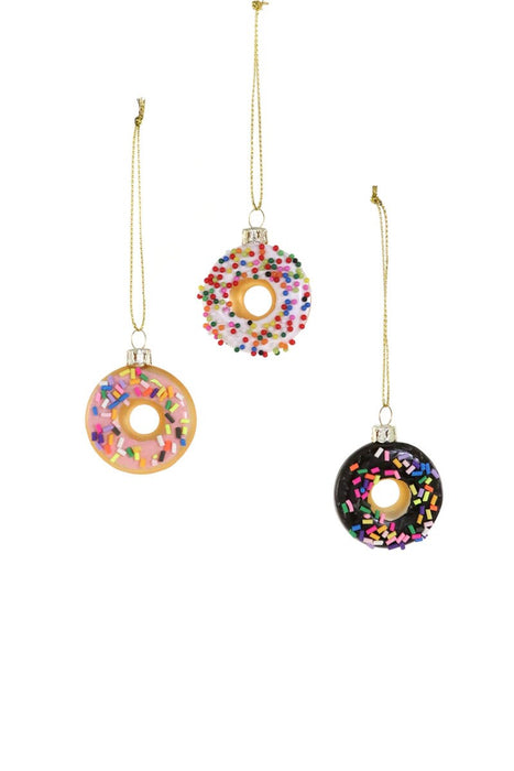 Tiny Glass Donut Ornament