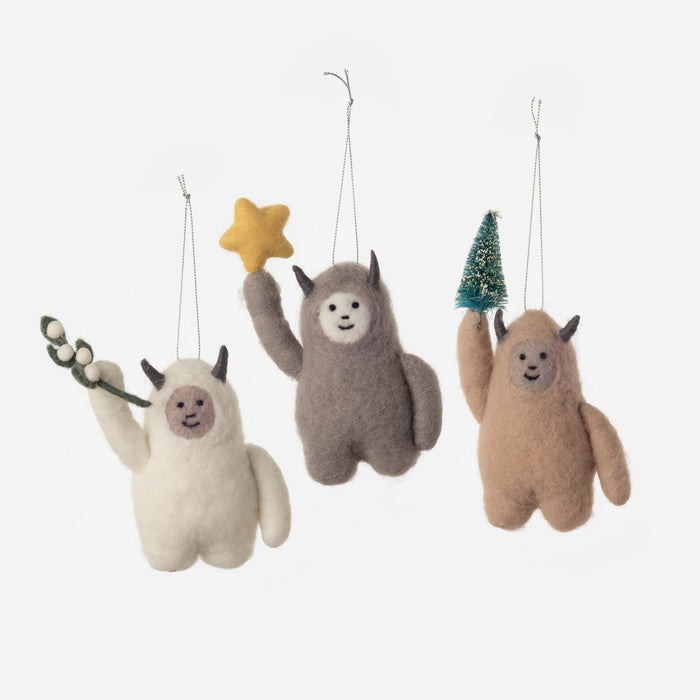 Abominable Snowman Yeti Ornament