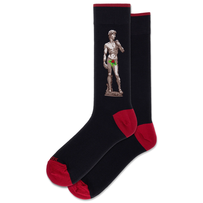 David Xmas Socks Crew Black