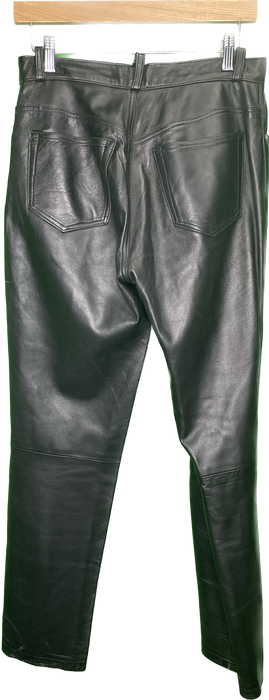 Vintage Leather Black Pants W30” L31"