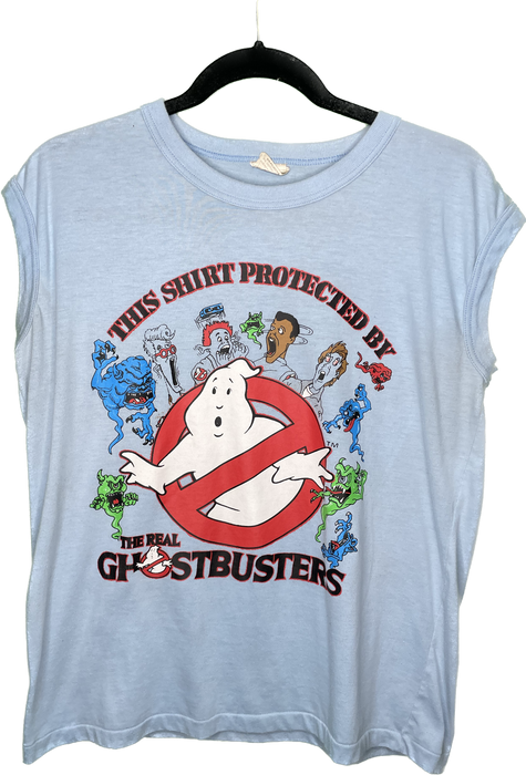 M/L 80s Ghost Busters Movie Vert Muscle T-Shirt