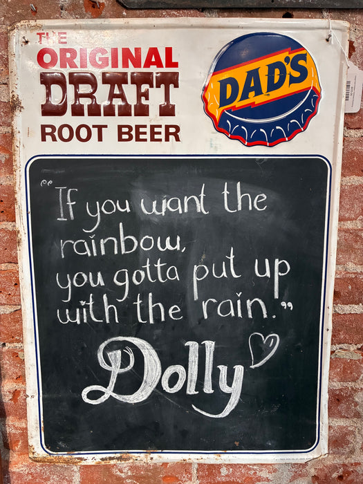 Vintage Dads Rootbeer Chalkboard Advertising