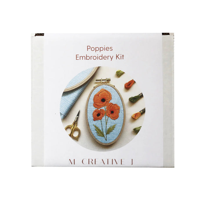 Poppies Embroidery DIY Craft Kit