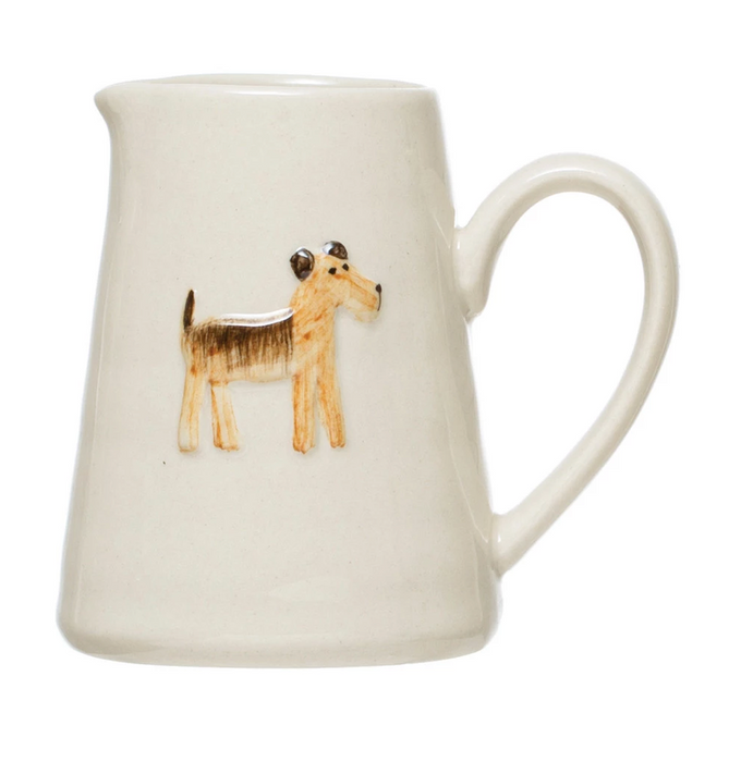 Hand Painted Creamer - Dogs + Cats