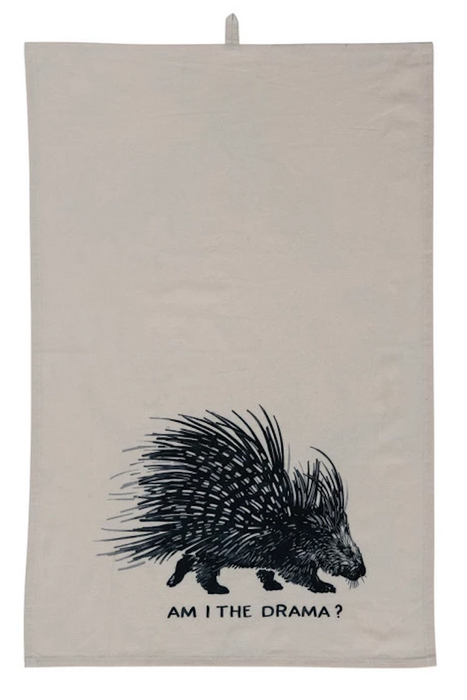 Cotton Printed Tea Towel w/ Bag