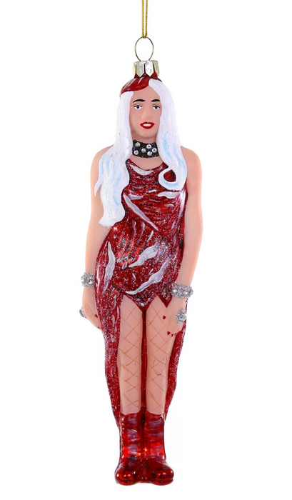 Meat Dress Glass Ornament