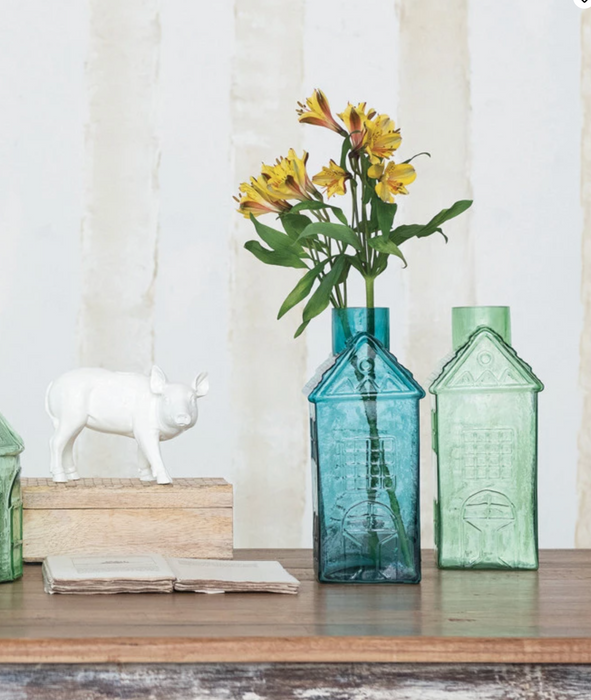 House Shaped Glass Vase