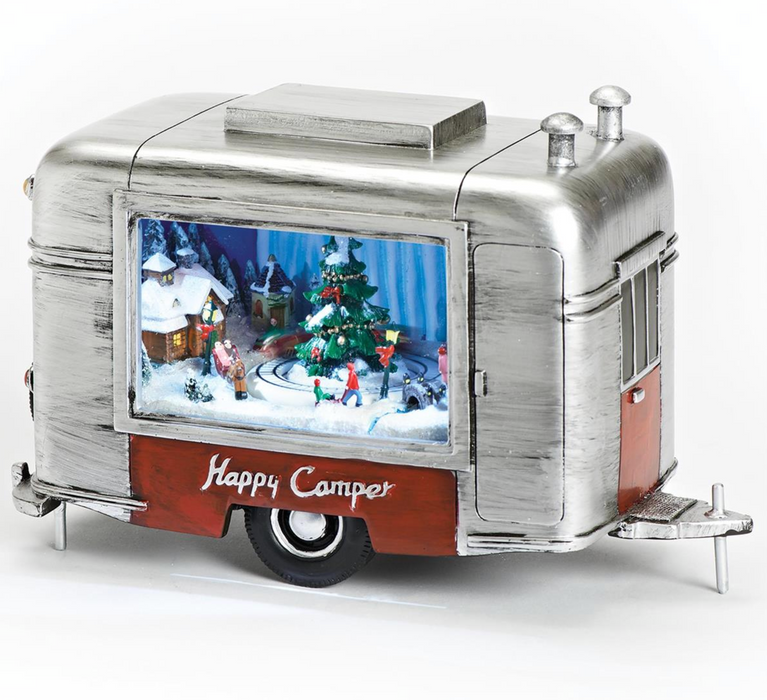 6"H Lighted Musical Trailer