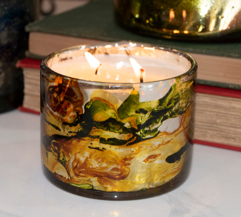 Blown Glass Tumbler Candle