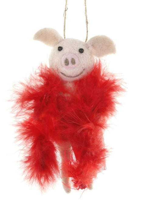 Diva Pig Ornament