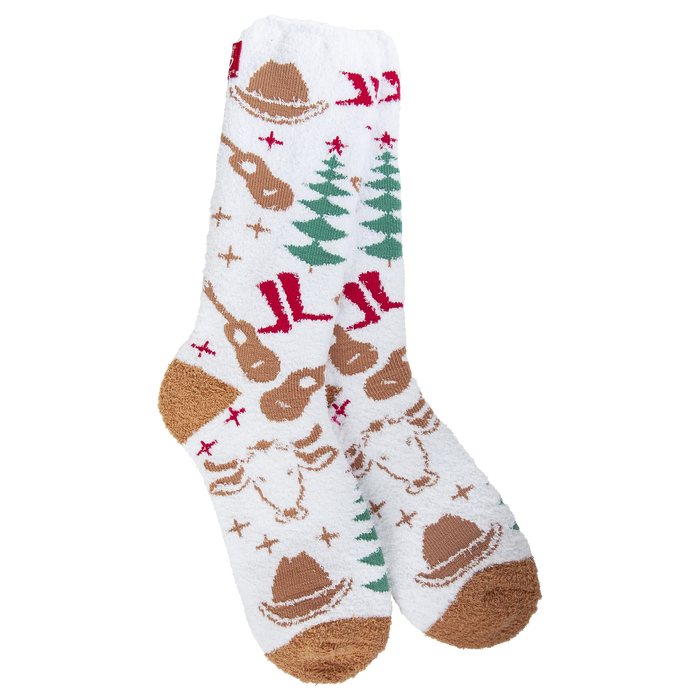 Holiday Christmas Cozy Crew Socks