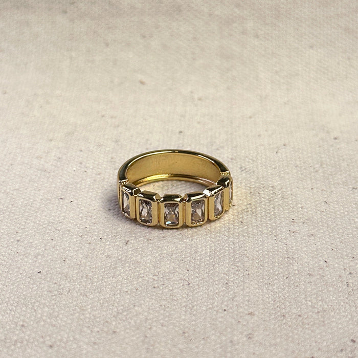 Chunky Emerald Cut Band