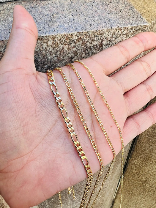 18K Gold Filled Figaro Necklace