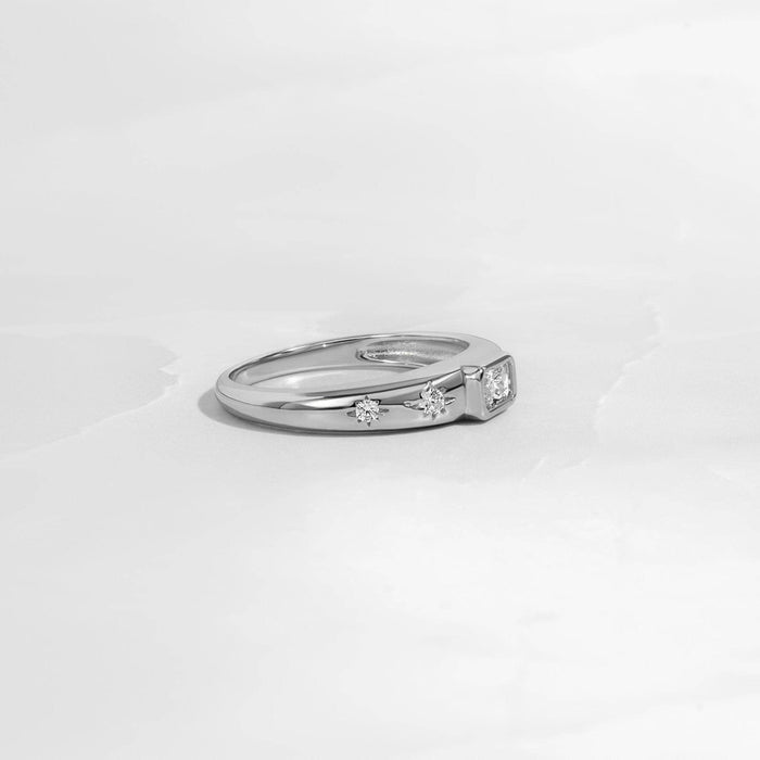 Baguette Starburst Ring