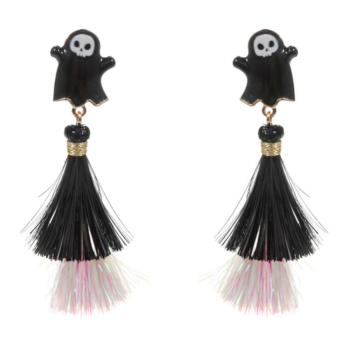 Halloween Characters w Tassel Post Earring