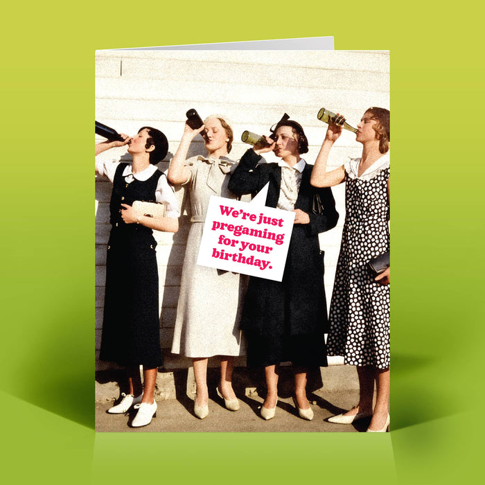 Pregaming Birthday Card