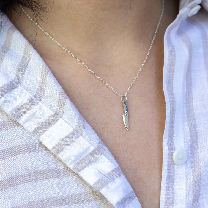 Sterling Silver Kitchen Knife Necklace