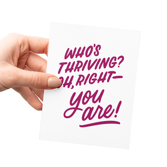 Thriving | Congratulations Graduation Letterpress Card