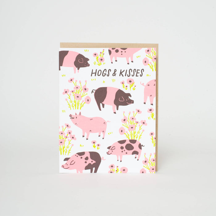 Hogs + Kisses Card