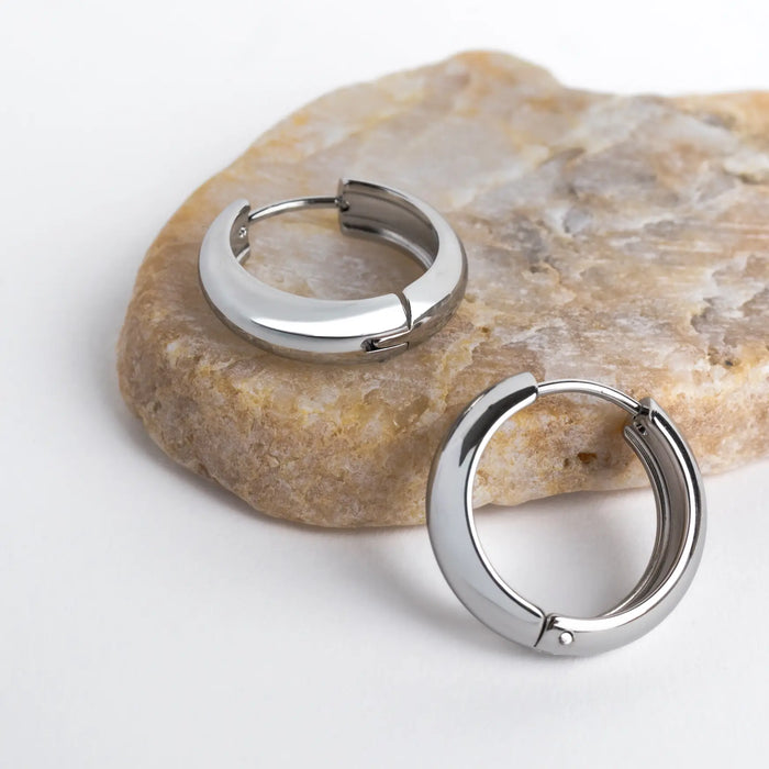 Waterproof 19mm Everyday Gold Hoops