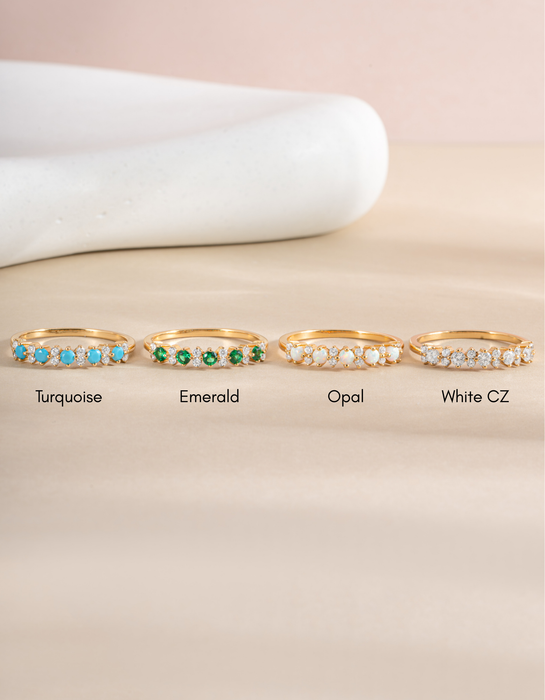 Opal Stephanie Stacking Ring