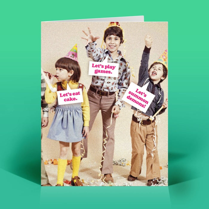 Summon Demons Birthday Card