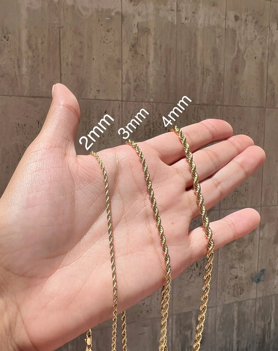 18K Gold Filled Rope Chain