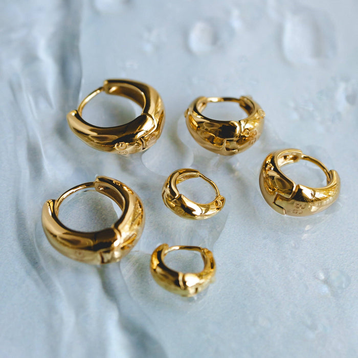 18K Gold 16mm Zenith Hoops