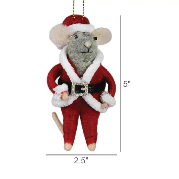 Felt Santa Mouse