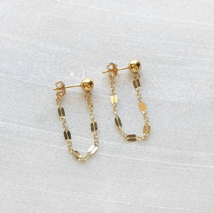 Luxe Chain Drop Studs