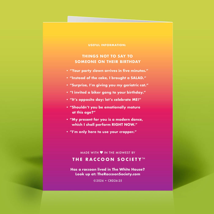 Silver Lining Birthday Card