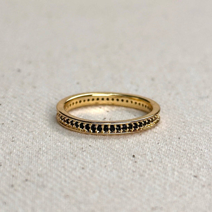 18k Gold Filled Eternity CZ Band Ring