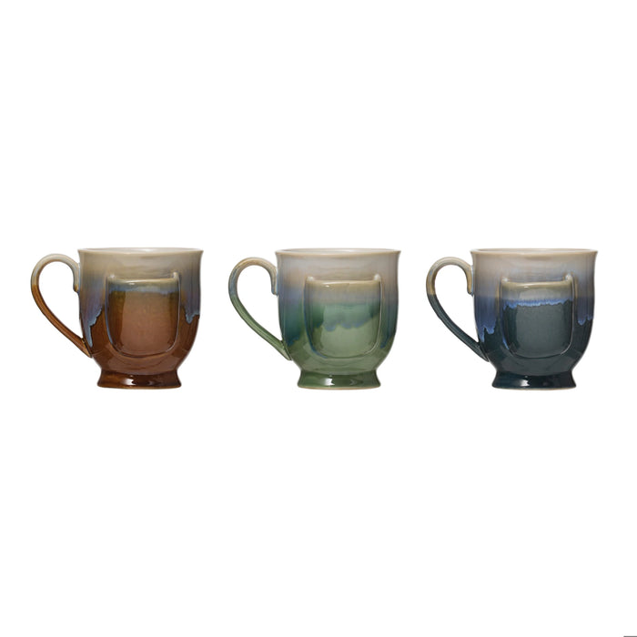 Rustic Stoneware Teabag Holder Mug