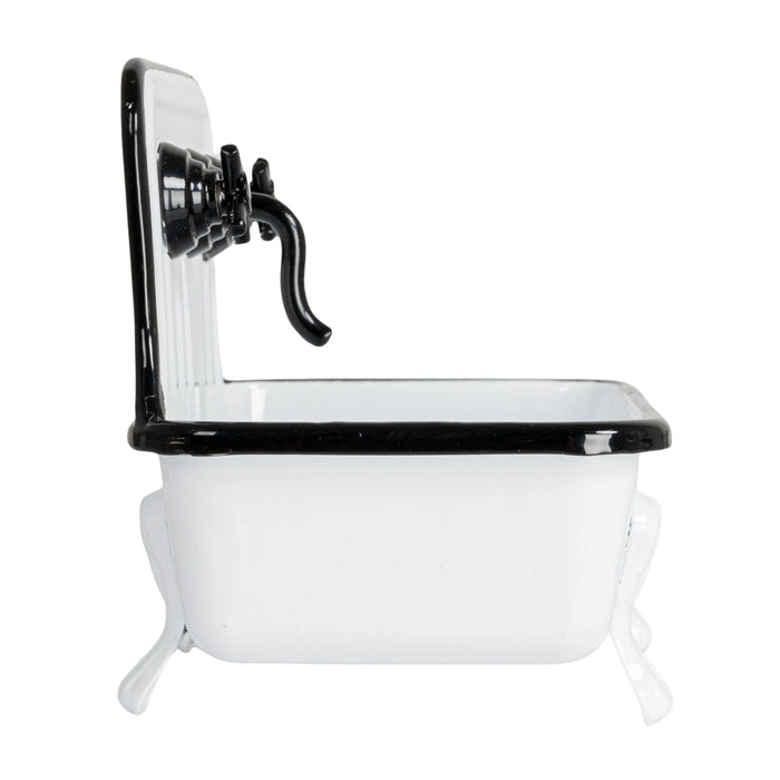 Metal Sink Soap Dish w/ Faucet