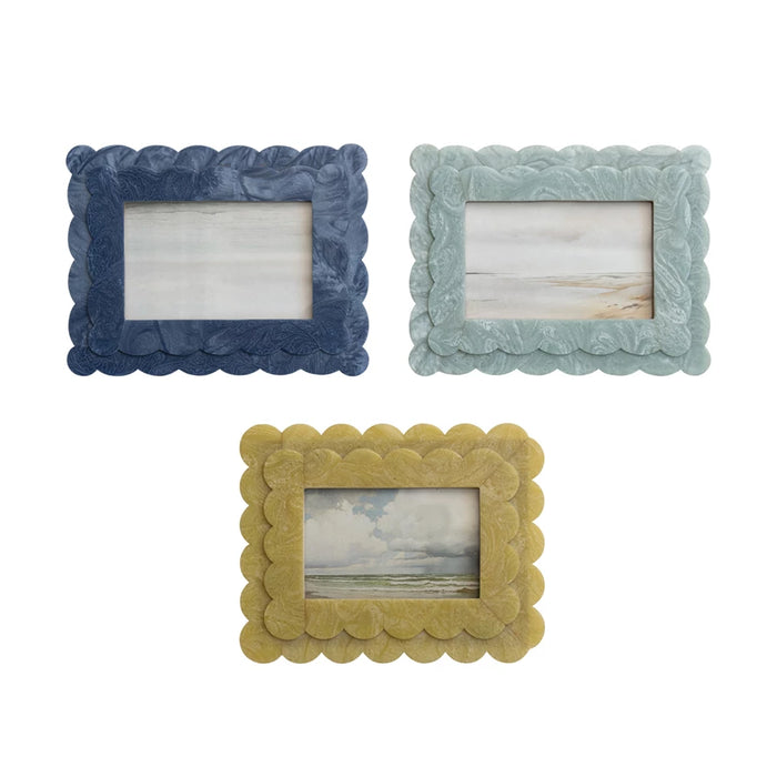 Resin Scalloped Picture Frames