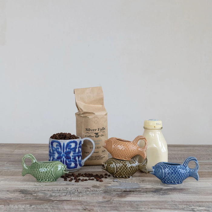 Stoneware Fish Creamer