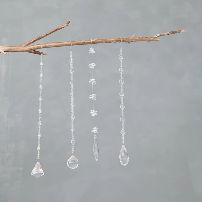 Crystal Hanging Beaded Drop