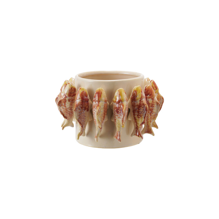 3D Stoneware Fish Pot