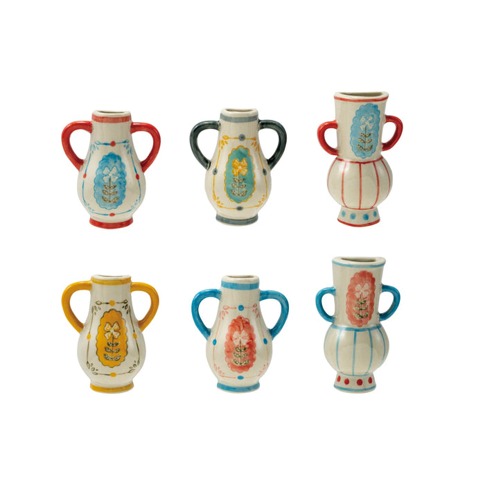 Hand-Painted Mini Vase Magnet