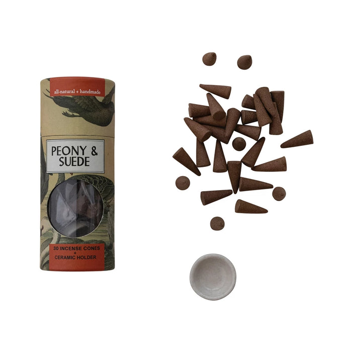 Incense Cones w/ Ceramic Holder