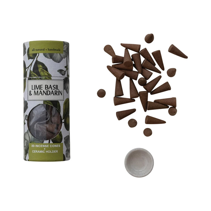 Incense Cones w/ Ceramic Holder