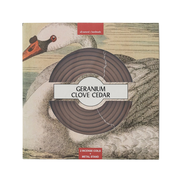 2 Piece Outdoor Hanging Incense Coils with Stand