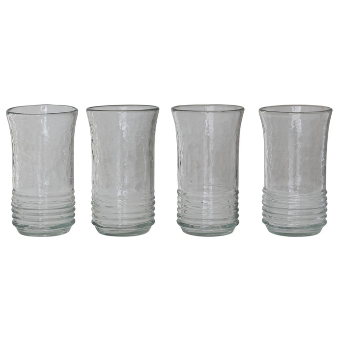 12oz. Ribbed Drinking Glass