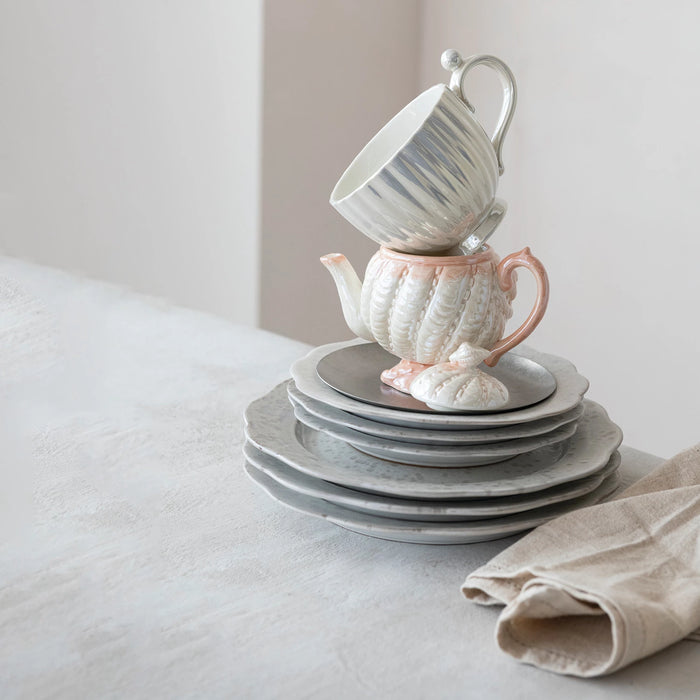 14oz. Stoneware Fluted Pearl Mug